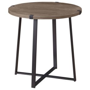 Coaster Fine Furniture 710297 Marcus - Round Engineered Wood Side End Table - Dark Brown