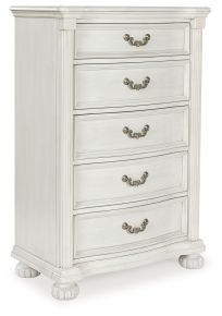 Benchcraft® B795-46 Montelaine - Five Drawer Chest - Antique White