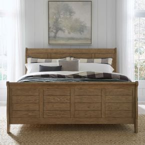Liberty Furniture 175S-BR-CKSL Grandpas Cabin - California King Sleigh Bed - Sandstone