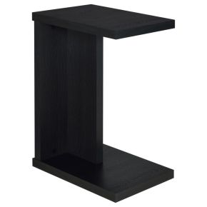 Coaster Fine Furniture 930276 Clower - Engineered Wood C-Shaped Sofa Side Table - Black