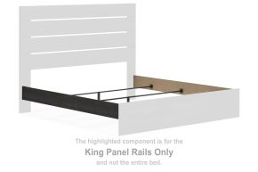 Signature Design by Ashley® PCB2108-97 Hollivern - King Panel Rails - Dark Gray