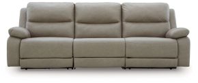 Signature Design by Ashley® PC99201S1 Narwhal Place - 3-Piece Power Reclining Sectional - Pebble