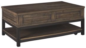 Ashley Furniture T444-9 Johurst - LIFT TOP COCKTAIL TABLE - Grayish Brown