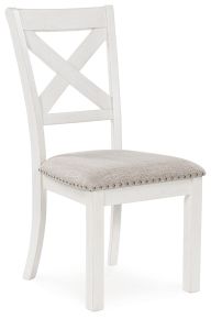 Ashley Furniture D642-01 Robbinsdale - Dining Upholstered Side Chair (Set of 2) - Antique White