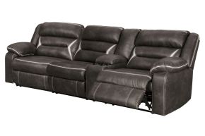 Signature Design by Ashley® 13104/58/73 Kincord - Midnight - Right Arm Facing Power Sofa With Console 2 Pc Sectional