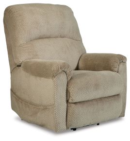 Signature Design by Ashley® 4710312 Shadowboxer - Toast - Power Lift Recliner