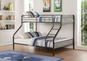 ACME 37605 Caius - Twin Long Over Queen Bunk Bed - Gunmetal