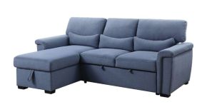 ACME 55540 Haruko - Sectional Sofa - Blue Fabric