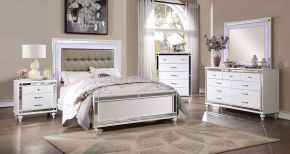 Furniture of America CM7977WH-CK-BED Brachium - California King Bed - White
