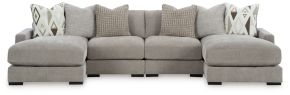Benchcraft® 20305S5 Benchcraft® 20305S5 Aslan Court - 4-Piece Sofa Pit Sectional - Pebble