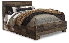 Signature Design by Ashley® B200B43 Derekson - Queen Panel Bed With 2 Side Storage - Multi Gray