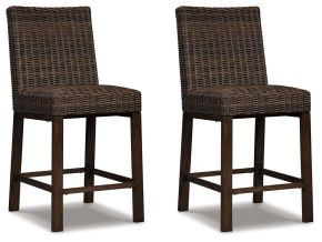 Ashley Furniture P750-130 Paradise Trail - Barstool (Set of 2) - Medium Brown