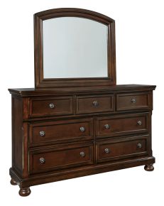 Ashley Furniture B697B1 Ashley Furniture B697B1 Porter - Dresser, Mirror - Rustic Brown