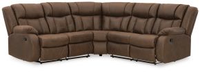 Signature Design by Ashley® 82703S2 Trail Boys - Walnut - 2-Piece Reclining Sectional With Raf Reclining Loveseat