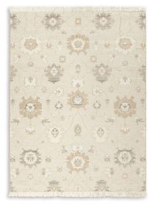 Signature Design by Ashley® R406391 Calkin - 8' x 10' Rug - Linen / Gray / Caramel