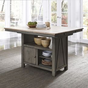 Liberty Furniture 62-CD-GTS Lindsey Farm - Kitchen Island - Dark Gray