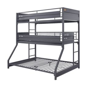 ACME 37995 Cargo - Twin Over Twin Over Full Bunk Bed - Gunmetal