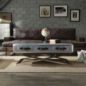ACME 83555 Brancaster - 51" Coffee Table - Aluminum