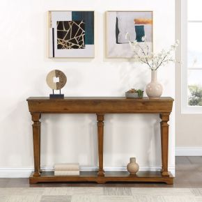 ACME 97252 Garrison - 35" Console Table - Oak