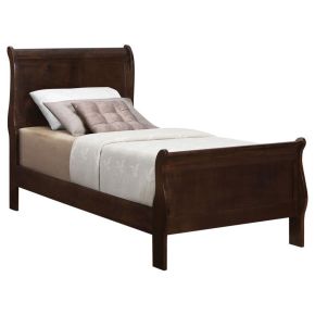 CoasterEveryday 202411T Louis Philippe - Wood Twin Sleigh Bed - Cappuccino