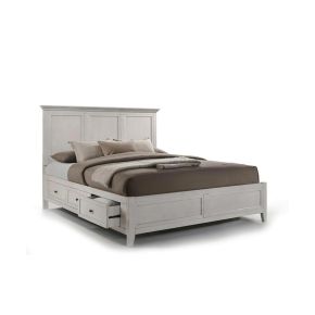Intercon SM-BR-8865QS-RWH-C San Mateo - Queen Storage Bed - Rustic White