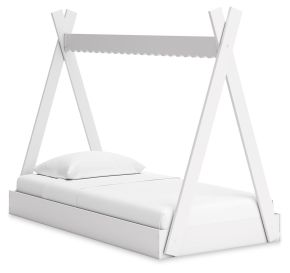 Ashley Furniture EB1810-121 Hallityn - Twin Tent Complete Bed In Box - White