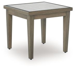 Ashley Furniture P701-702 Rainier Ranch - Square End Table - Brown / Beige