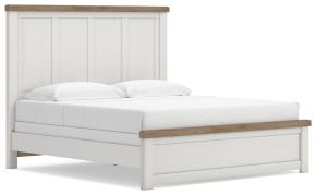 Benchcraft® B4615B10 Benchcraft® B4615B10 Savonport - King Panel Bed - White / Brown