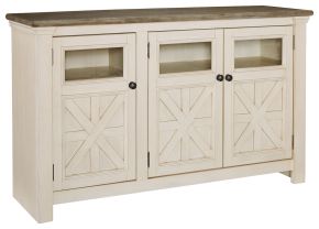 Signature Design by Ashley® W647-38 Bolanburg - White / Brown / Beige - Large TV Stand