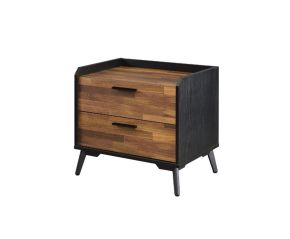 ACME 97972 Jiranty - Accent Table - Walnut & Black