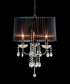 Furniture of America L76733BK-H Jada - Ceiling Lamp - Black