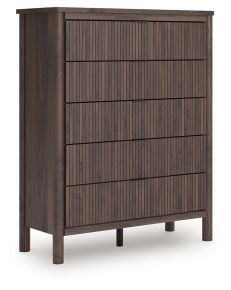 Signature Design by Ashley® PCB2614-46 Pamytta - Five Drawer Wide Chest - Brown