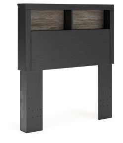 Ashley Furniture PCB1118-63 Ashley Furniture PCB1118-63 Broachmyn - Twin Bookcase Headboard - Black / Gray