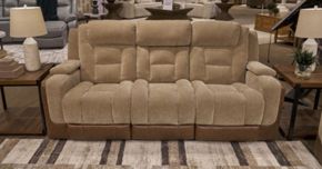 Ashley Furniture PC8350415 Ashley Furniture PC8350415 Mixed Motion - Power Reclining Sofa With Adjustable Headrest - Brownstone