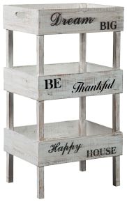 Signature Design by Ashley® A4000091 Yulton - Storage Shelf - Antique White