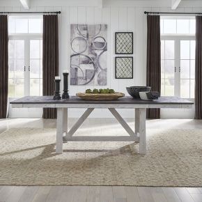 Liberty Furniture 139WH-T4002 Farmhouse - Trestle Table - White