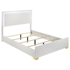Coaster Fine Furniture 222931F Marceline - Wood Full LED Panel Bed - White