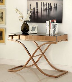 Furniture of America CM4230S Sundance - Sofa Table - Brass