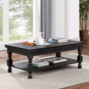 Furniture of America FOA4908BK-C Calandra - Coffee Table - Antique Black