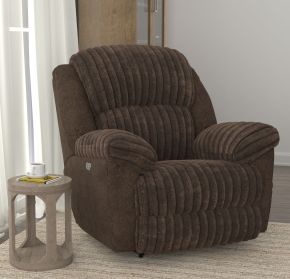 Catnapper 627207-1847/09-1998/09 Shaggy - Power Zero Gravity Recliner - Chocolate