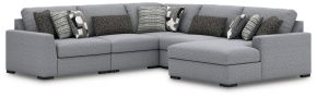 Benchcraft® 61305S7 Benchcraft® 61305S7 Bealton - 5-Piece Sectional With RAF Corner Chaise - Salt And Pepper