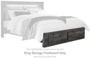 Signature Design by Ashley® B221-56S Baystorm - King Storage Footboard - Gray