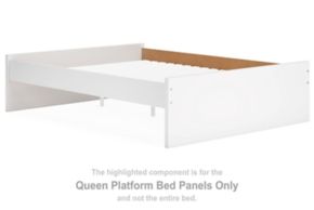Signature Design by Ashley® EB9630-55 Onita - Queen Platform Bed Panels - White