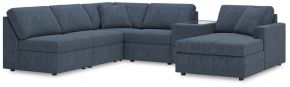 Ashley Furniture 92121S22 Ashley Furniture 92121S22 Modmax - 6-Piece Sectional With Raf Corner Chaise And Storage Console - Ink