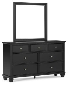 Signature Design by Ashley® B687B1 Lanolee - Dresser And Mirror - Black