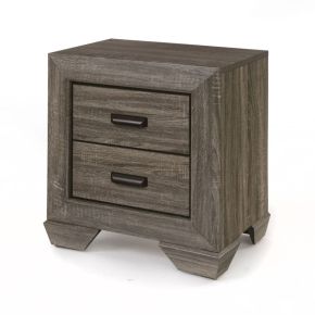 ACME 26023 Lyndon - Nightstand - Weathered Gray Grain