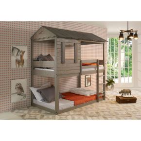 ACME 38140 ACME 38140 Darlene - Twin Over Twin Bunk Bed - Rustic Gray