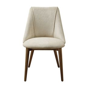 ACME DN03146 Willene - Side Chair (Set of 2) - Beige Fabric & Walnut