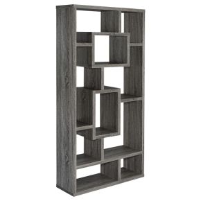 CoasterEveryday 800512 Corey - 71" 8-Shelf Bookshelf - Weathered Gray