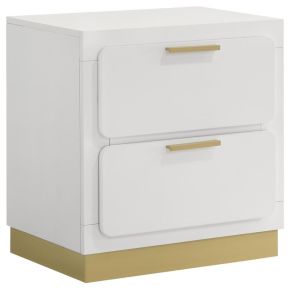Coaster Fine Furniture 224772 Caraway - 2-Drawer Nightstand - White